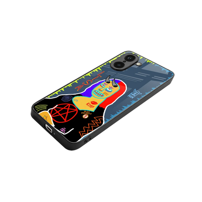 Rebel Lisa stylish phone case for oneplus nord ce5 5g | glossy glass and slim fit