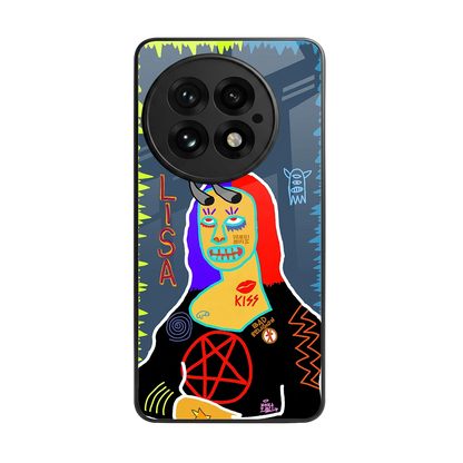 Rebel Lisa back phone cover | glass case for oneplus 13