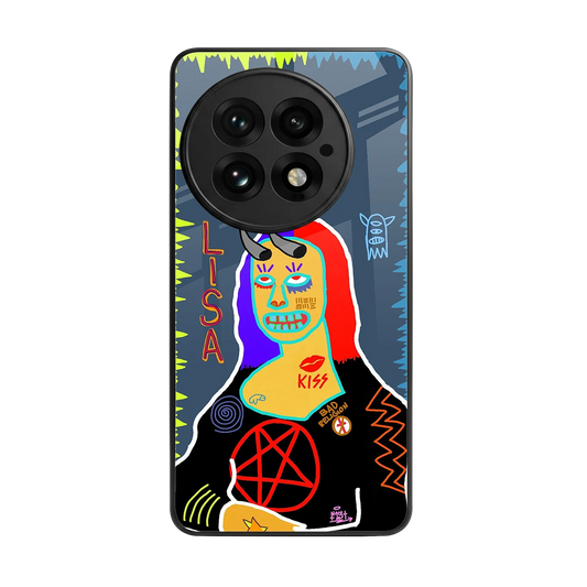 Rebel Lisa back phone cover | glass case for oneplus 13