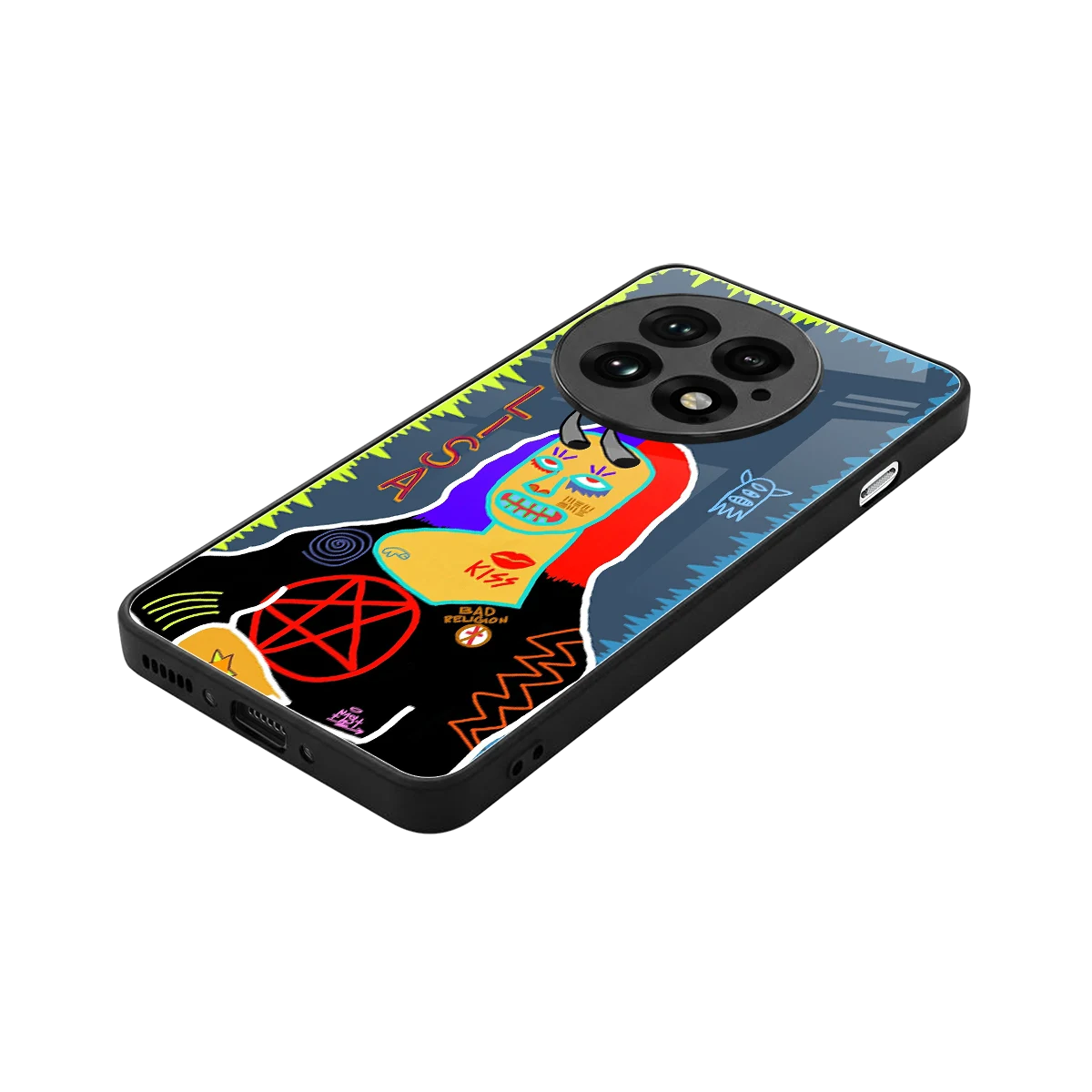Rebel Lisa stylish phone case for oneplus 13 | glossy glass and slim fit