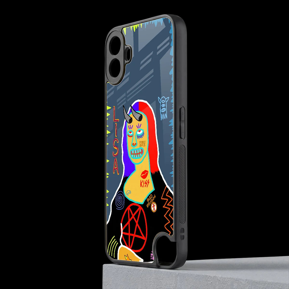 Rebel Lisa cmf nothing phone 1 mobile cover | shockproof glass phone case