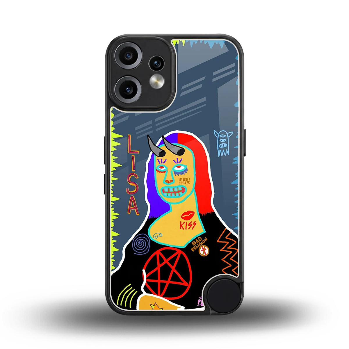 Rebel Lisa back phone cover | glass case for cmf nothing phone 2 pro