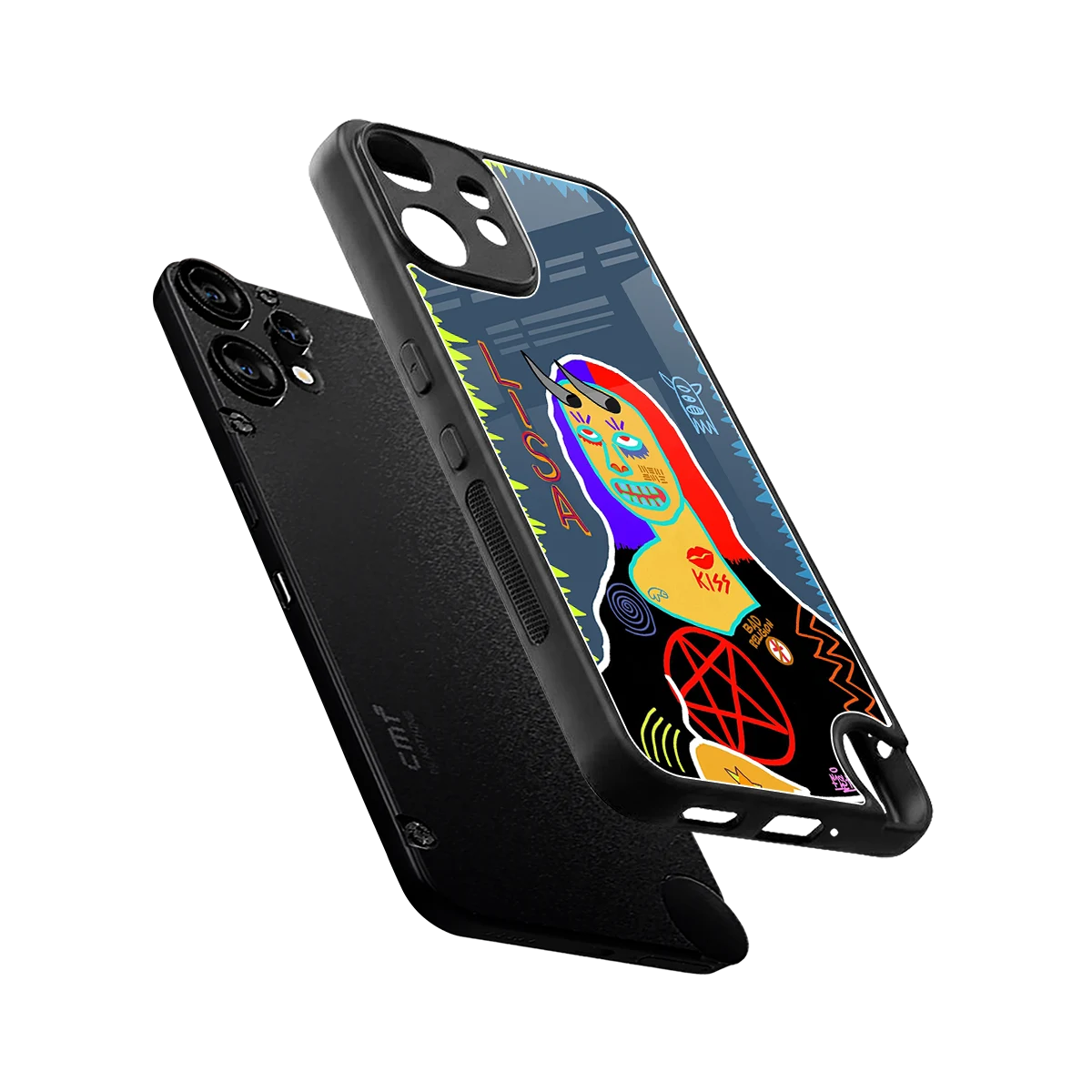 Rebel Lisa sleek cmf nothing phone 2 pro cover with tempered glass back and TPU edges