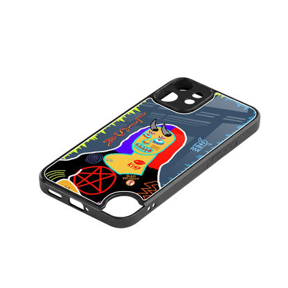 Rebel Lisa stylish phone case for cmf nothing phone 2 pro | glossy glass and slim fit