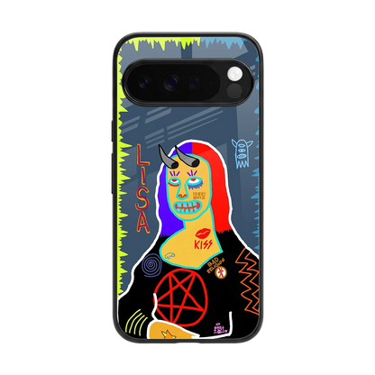 Rebel Lisa back phone cover | glass case for google pixel 10 pro xl