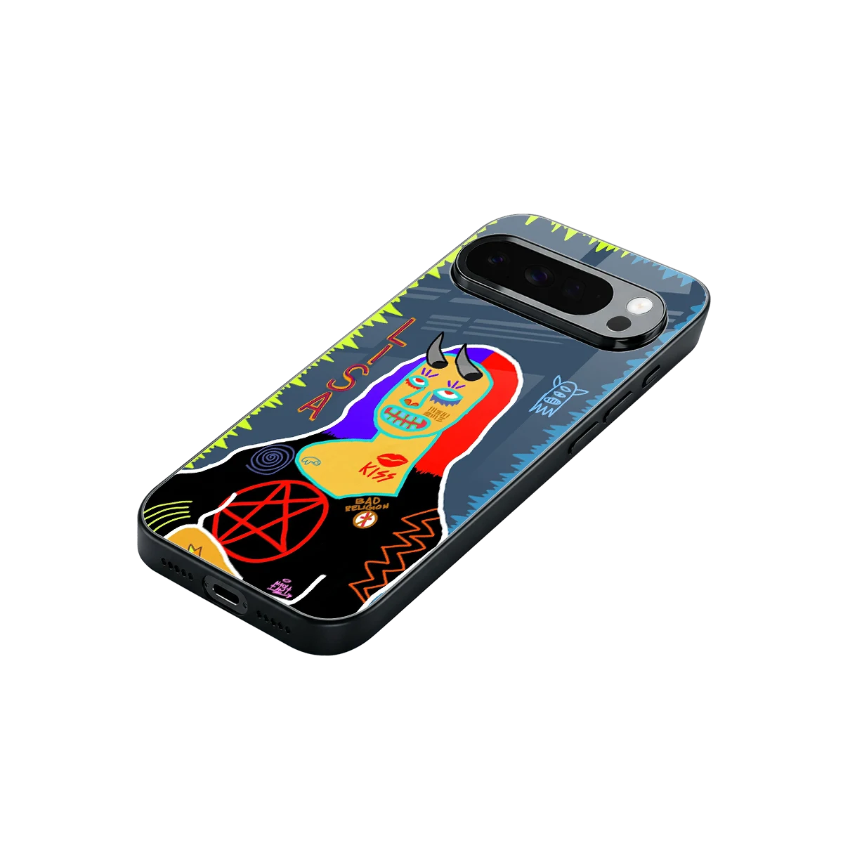 Rebel Lisa stylish phone case for google pixel 10 pro xl | glossy glass and slim fit
