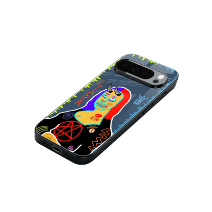 Rebel Lisa stylish phone case for google pixel 10 pro xl | glossy glass and slim fit