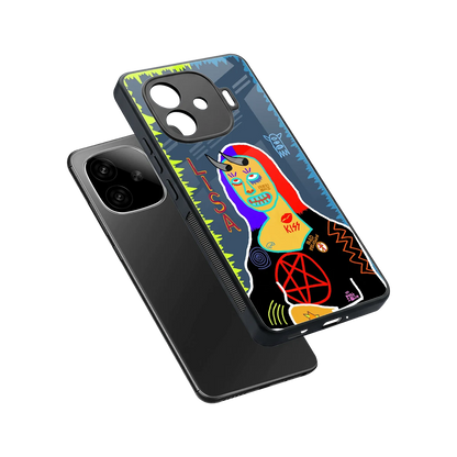Rebel Lisa sleek iqoo neo 10r 5g cover with tempered glass back and TPU edges