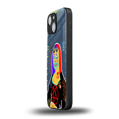 Rebel Lisa iphone 13 mini mobile cover | shockproof glass phone case