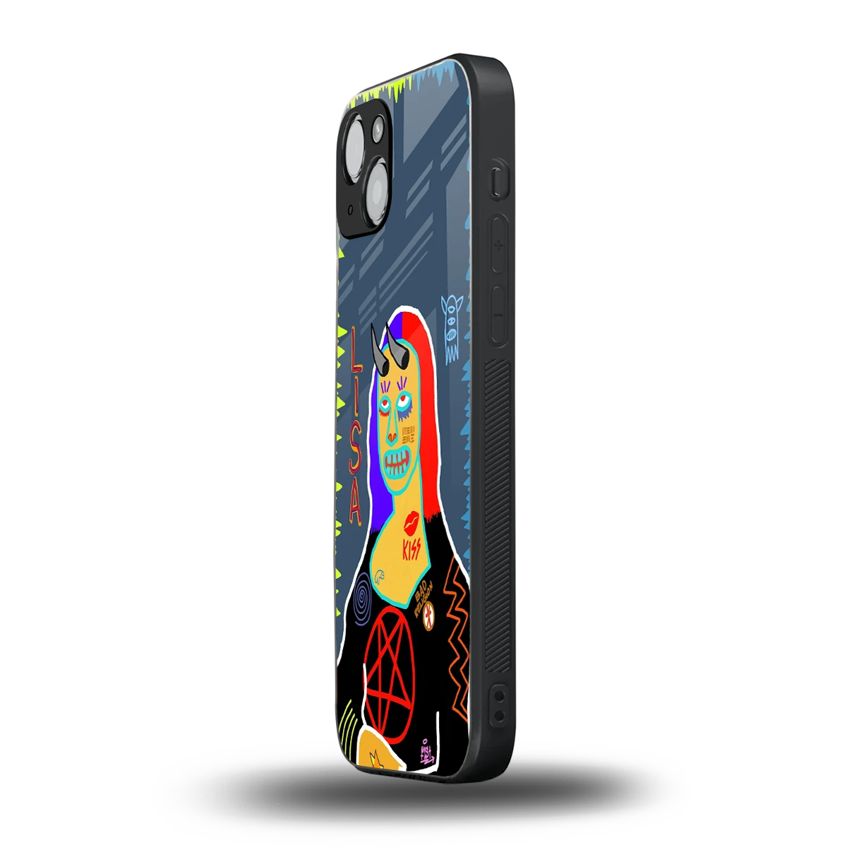 Rebel Lisa iphone 13 mobile cover | shockproof glass phone case