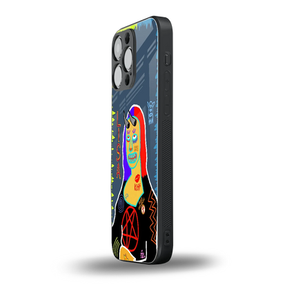 Rebel Lisa iphone 15 pro max mobile cover | shockproof glass phone case