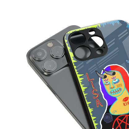 Rebel Lisa stylish phone case for iphone 16 pro max | glossy glass and slim fit