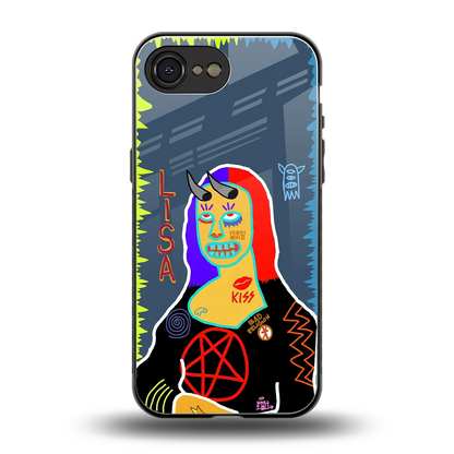 Rebel Lisa back phone cover | glass case for iphone 17e