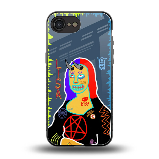 Rebel Lisa back phone cover | glass case for iphone 17e