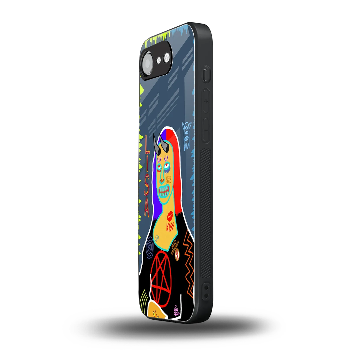 Rebel Lisa iphone 17e mobile cover | shockproof glass phone case