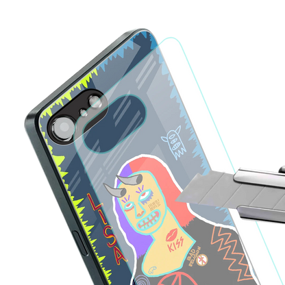 Rebel Lisa stylish phone case for iphone 16e | glossy glass and slim fit
