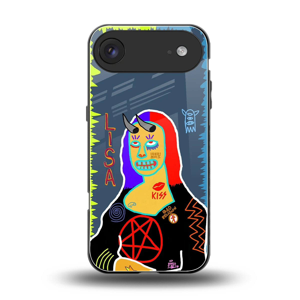 Rebel Lisa back phone cover | glass case for iphone air