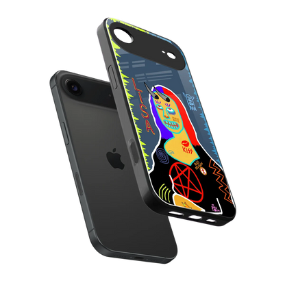 Rebel Lisa sleek iphone air cover with tempered glass back and TPU edges