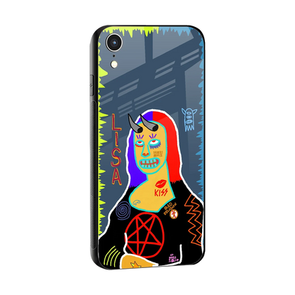 Rebel Lisa sleek iphone xr cover with tempered glass back and TPU edges