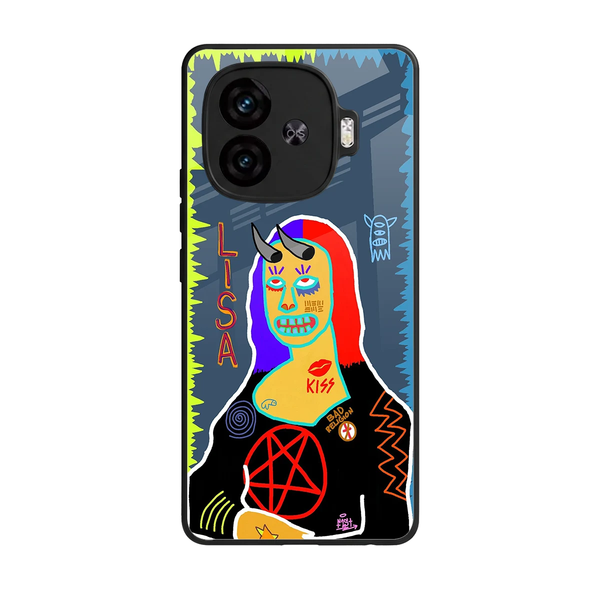Rebel Lisa back phone cover | glass case for iqoo neo 10r 5g