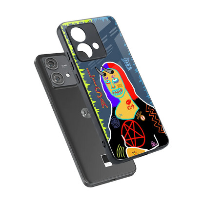 Rebel Lisa sleek motorola edge 40 neo 5g cover with tempered glass back and TPU edges