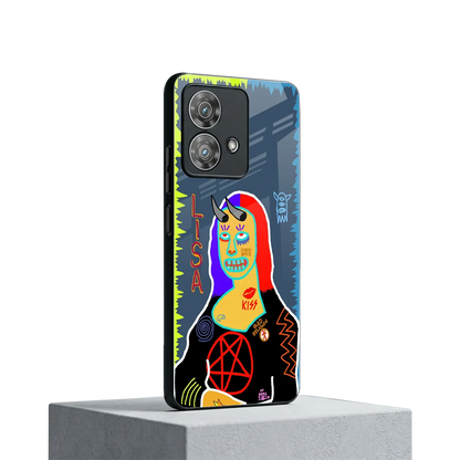 Rebel Lisa motorola edge 40 neo 5g mobile cover | shockproof glass phone case