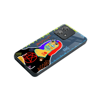 Rebel Lisa stylish phone case for motorola edge 40 neo 5g | glossy glass and slim fit