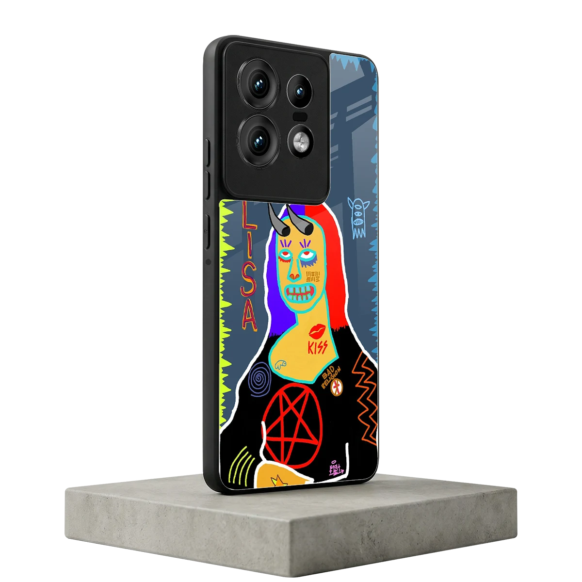 Rebel Lisa motorola edge 50 pro mobile cover | shockproof glass phone case