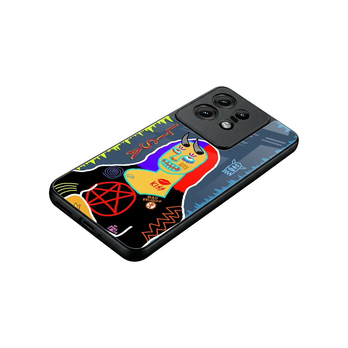 Rebel Lisa stylish phone case for motorola edge 50 pro | glossy glass and slim fit