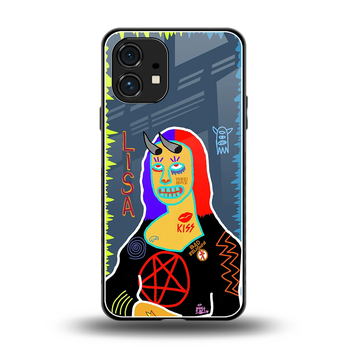 Rebel Lisa back phone cover | glass case for nothing phone 1