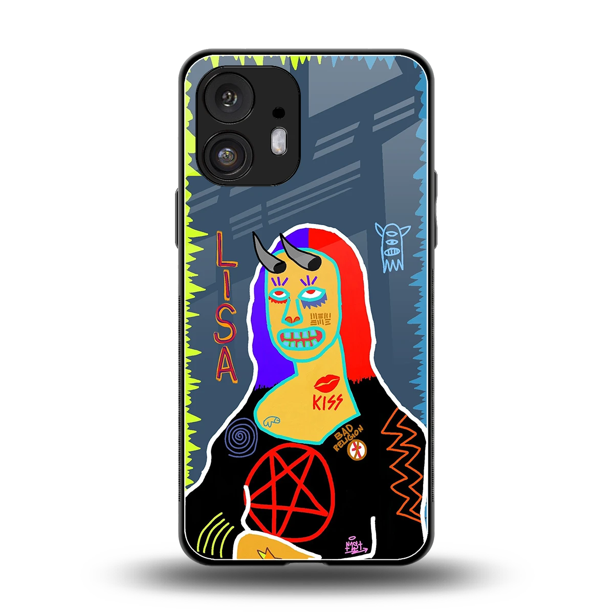 Rebel Lisa back phone cover | glass case for nothing phone 2