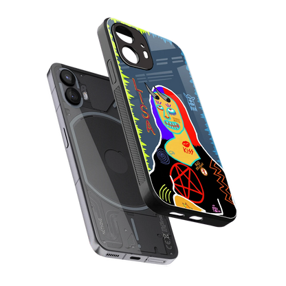 Rebel Lisa sleek nothing phone 2 cover with tempered glass back and TPU edges