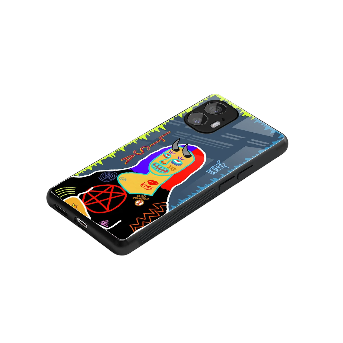 Rebel Lisa stylish phone case for nothing phone 2 | glossy glass and slim fit