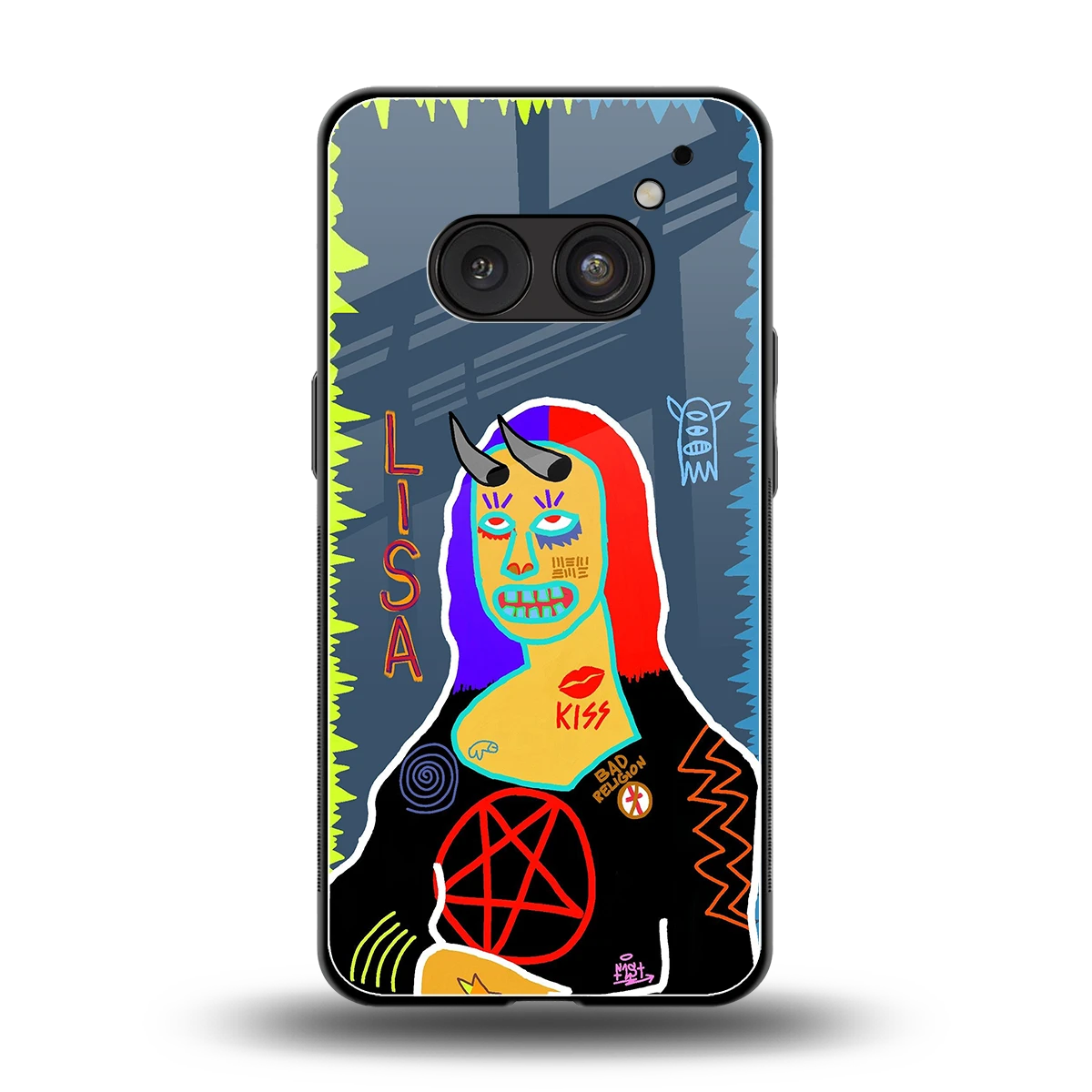 Rebel Lisa back phone cover | glass case for nothing phone 2a plus