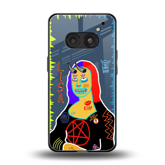 Rebel Lisa back phone cover | glass case for nothing phone 2a plus
