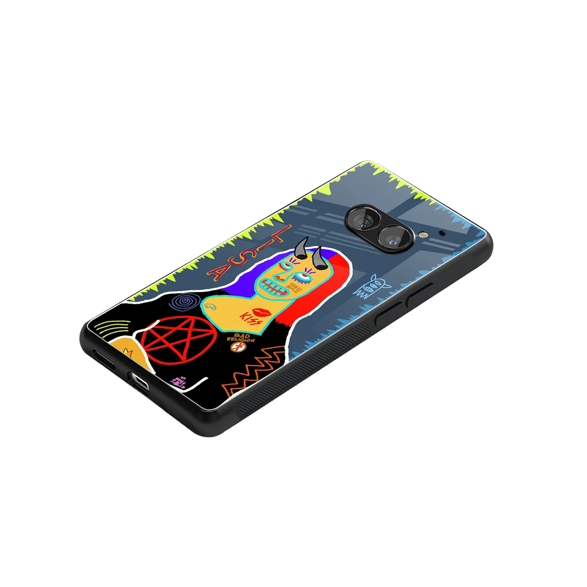 Rebel Lisa stylish phone case for nothing phone 2a plus | glossy glass and slim fit