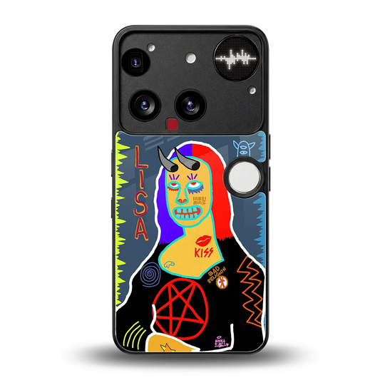 Rebel Lisa back phone cover | glass case for nothing phone 3