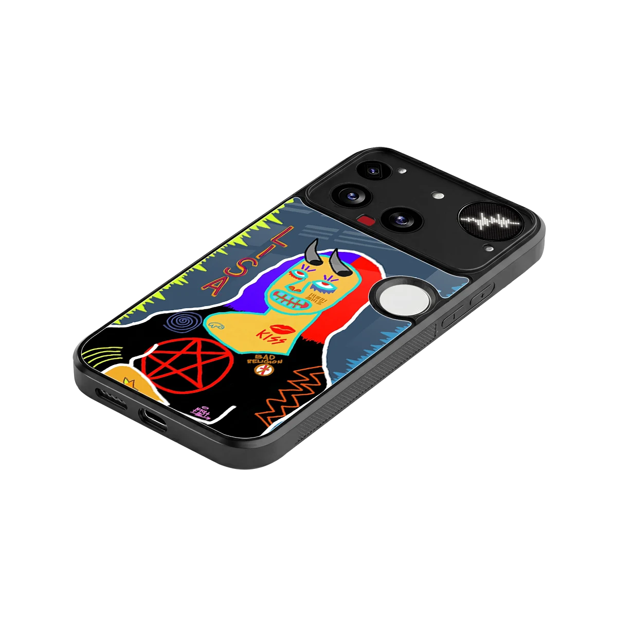 Rebel Lisa stylish phone case for nothing phone 3 | glossy glass and slim fit