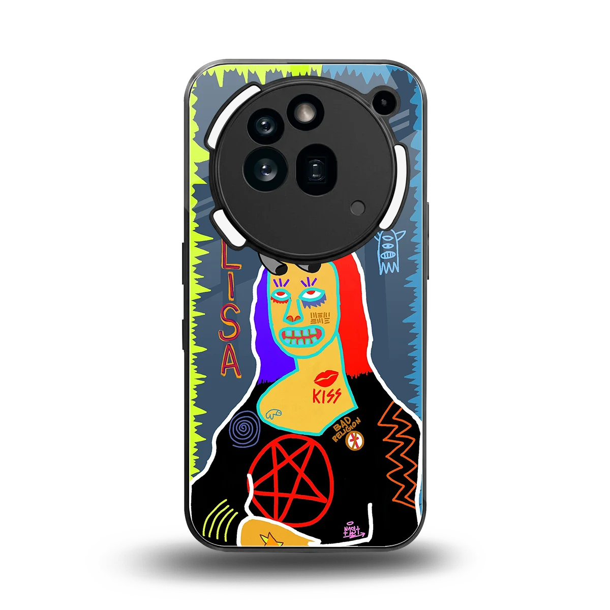 Rebel Lisa back phone cover | glass case for nothing phone 3a pro