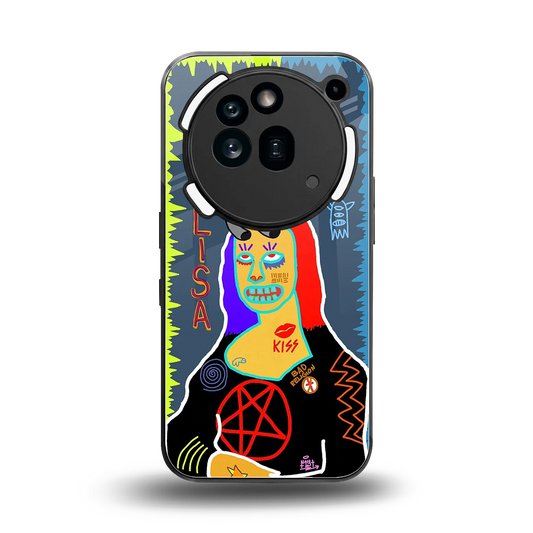 Rebel Lisa back phone cover | glass case for nothing phone 3a pro