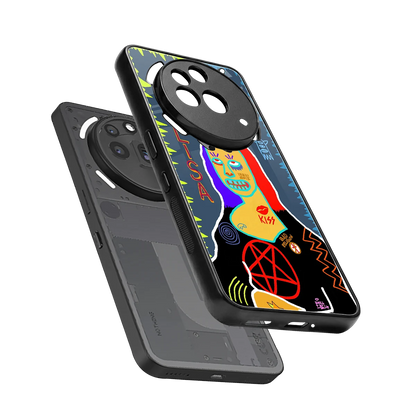 Rebel Lisa sleek nothing phone 3a pro cover with tempered glass back and TPU edges