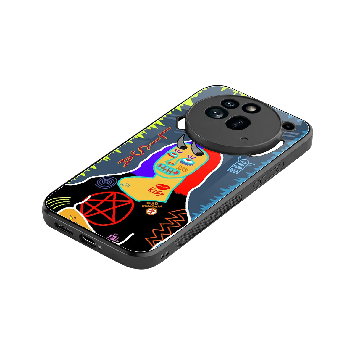 Rebel Lisa stylish phone case for nothing phone 3a pro | glossy glass and slim fit