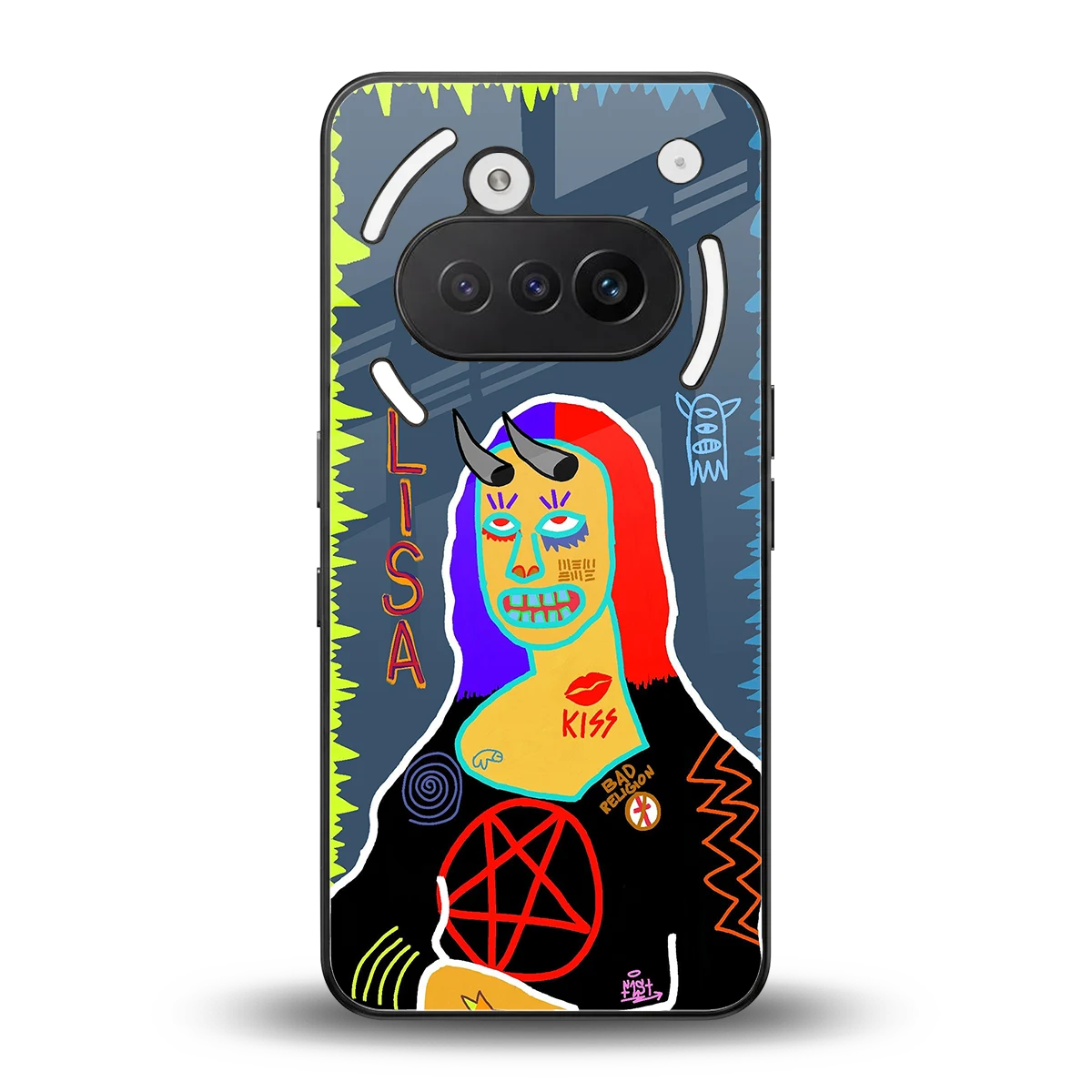 Rebel Lisa back phone cover | glass case for nothing phone 3a
