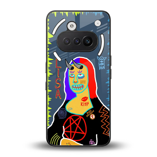 Rebel Lisa back phone cover | glass case for nothing phone 3a