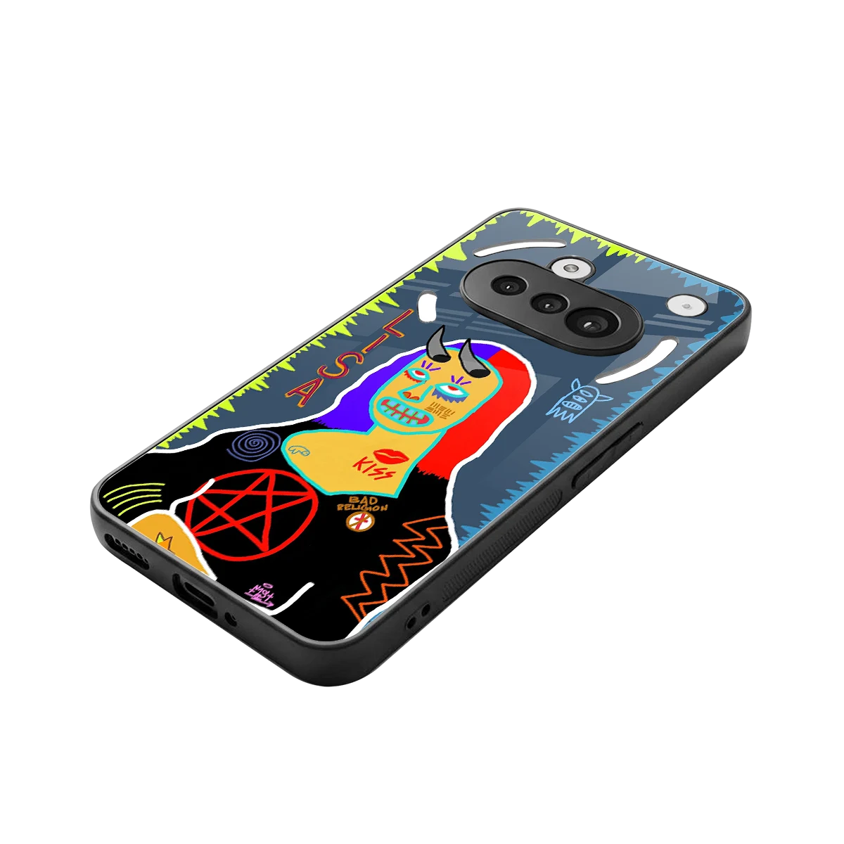 Rebel Lisa stylish phone case for nothing phone 3a | glossy glass and slim fit
