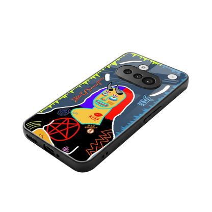 Rebel Lisa stylish phone case for nothing phone 3a | glossy glass and slim fit
