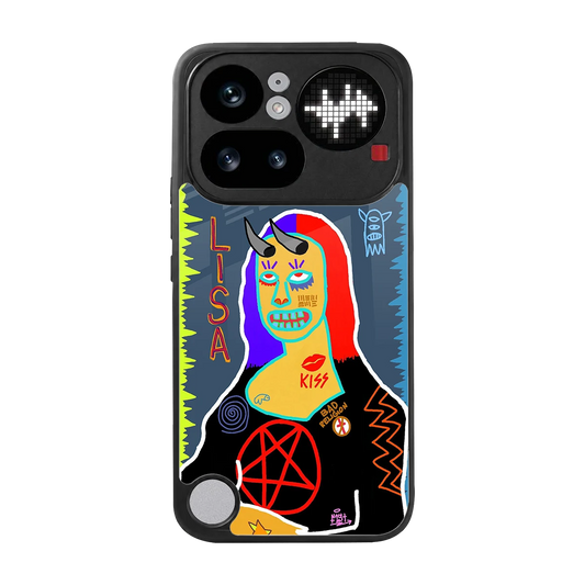 Rebel Lisa back phone cover | glass case for nothing phone 4a pro