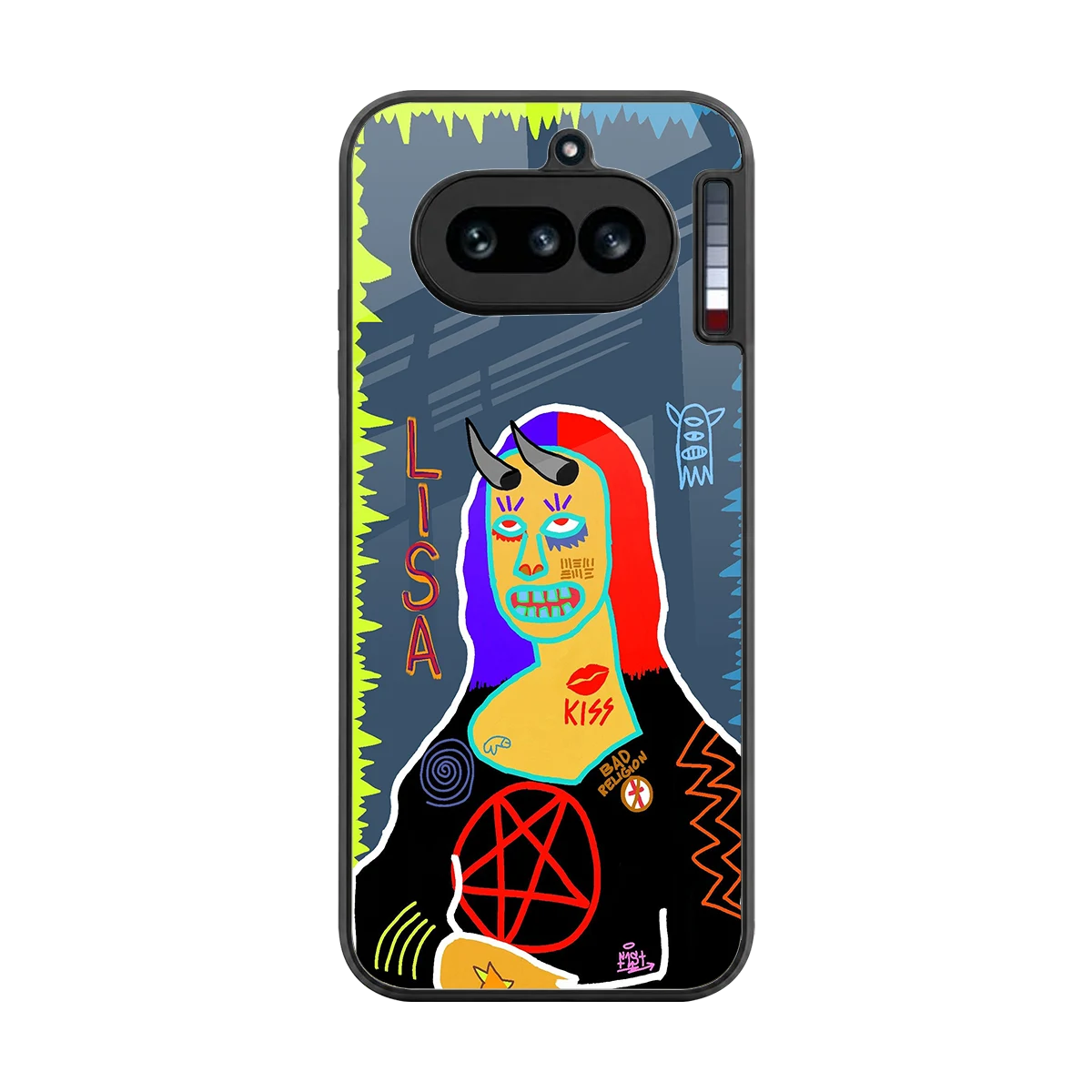 Rebel Lisa back phone cover | glass case for nothing phone 4a