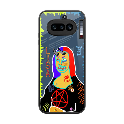 Rebel Lisa back phone cover | glass case for nothing phone 4a