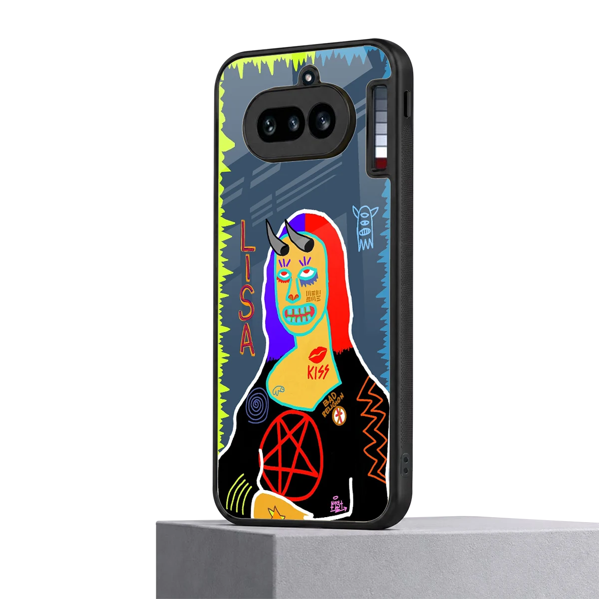 Rebel Lisa nothing phone 4a mobile cover | shockproof glass phone case